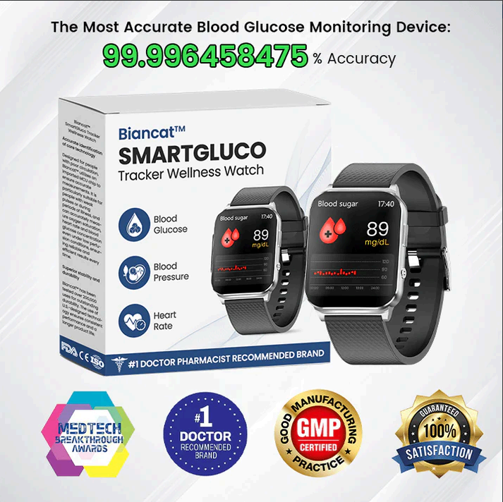 Biancat™ SmartGluco Tracker Wellness Watch♾️1